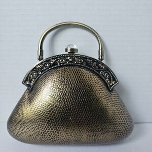 COPY - Vintage Bronze hard case mini purse